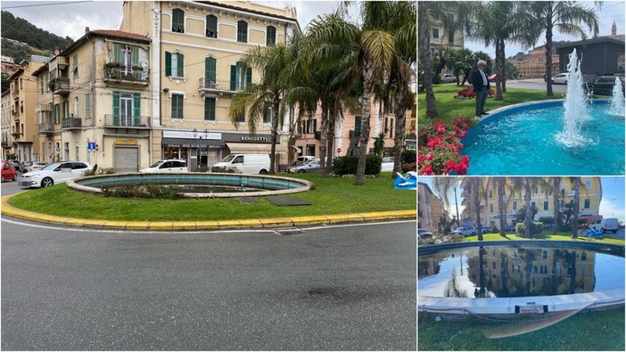 Ventimiglia, Scullino: "Da mesi la fontana di Largo Torino non funziona, come mai?" (Foto)