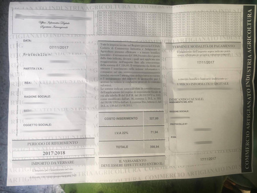 Taggia: sospetti bollettini di pagamento per l'inizio dell'attività, giovane imprenditrice non si lascia intimorire e denuncia Taggia: sospetti bollettini di pagamento per l'inizio dell'attività, giovane imprenditrice non si lascia intimorire e denuncia