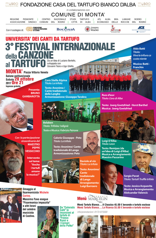 C'è anche un po' di Sanremo nella terza edizione del Festival della Canzone al Tartufo