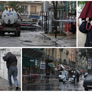 Sanremo: esplode fognatura, rondò e corso Garibaldi invasi da liquami ed escrementi