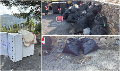 Rifiuti abbandonati a Diano Marina, "furbetti" della spazzatura individuati e multati