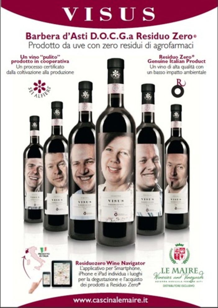 Ferrere, un nuovo vino a "residuo zero", è una Barbera Docg: "Visus"