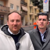 Ventimiglia, lavori di asfaltatura in via Veneto: sopralluogo dell'Amministrazione Di Muro