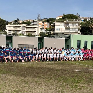 Sanremo, oltre 200 ragazzi a Pian di Poma per il 1° weekend del 9° Festival del Rugby (foto)