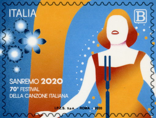 Il francobollo per il 70° Festival di Sanremo