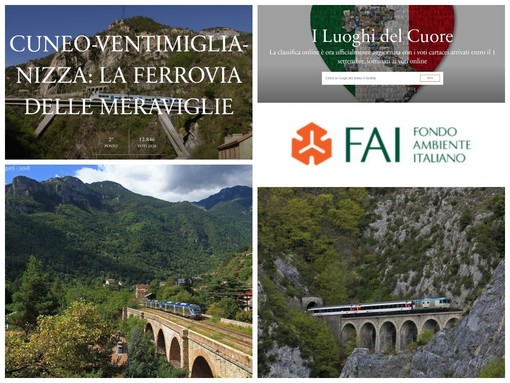 Ventimiglia: domani, possibilità di votazione per sostenere il 'Trenino delle Meraviglie' quale 'Luogo del Cuore FAI' Ventimiglia: domani, possibilità di votazione per sostenere il 'Trenino delle Meraviglie' quale 'Luogo del Cuore FAI'