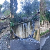 Frana a Bordighera, Ingenito: "Contiamo entro sera di ripristinare viabilità alternativa provvisoria" (Foto)