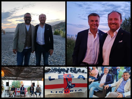 Sicurezza e infrastrutture, Rixi a Ventimiglia: "Ci sono meno stranieri irregolari, la città è rinata grazie a un sindaco della Lega" (Foto e video)