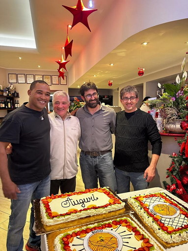 Cerimonia di chiusura dell'anno del BUDO Sanremo al ristorante Marinella. Le foto