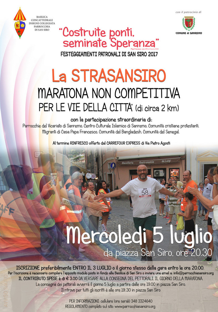 Sanremo: questa sera alle 20 scatta la 'StraSanSiro' maratona non competitiva di circa 2 km