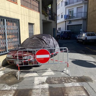 Ventimiglia, smottamento a Latte: strada chiusa (Foto)