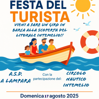 Ventimiglia, torna la Festa del Turista: gite in barca gratuite alla scoperta del litorale intemelio Ventimiglia, torna la Festa del Turista: gite in barca gratuite alla scoperta del litorale intemelio