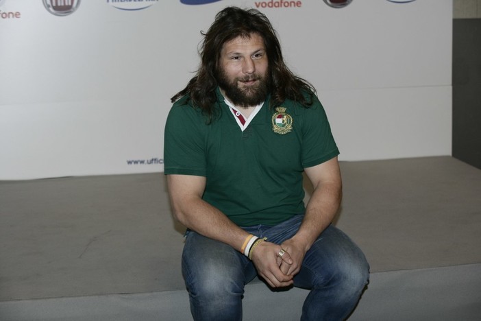 Castrogiovanni in conferenza stampa www.duiliorizzophoto.com Castrogiovanni in conferenza stampa www.duiliorizzophoto.com