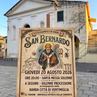 Ventimiglia, tornano i festeggiamenti in onore di San Bernardo