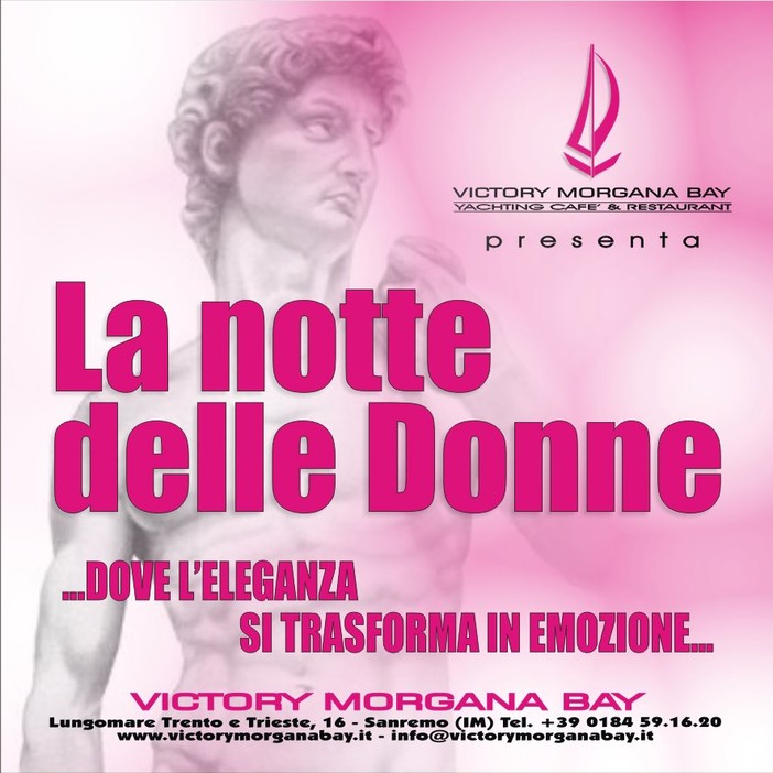 Sanremo: questa sera, Festa della donna al Victory Morgana con uno spettacolo tutto al maschile Sanremo: questa sera, Festa della donna al Victory Morgana con uno spettacolo tutto al maschile