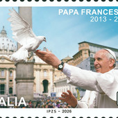 Emissione filatelica commemorativa dedicata a Papa Francesco.