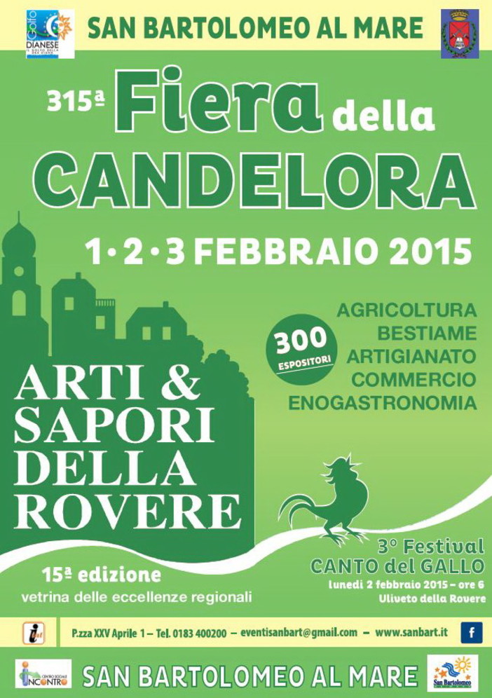 San Bartolomeo al Mare: cresce l'attesa per la 'Fiera della Candelora', si comincia domenica 1° febbraio