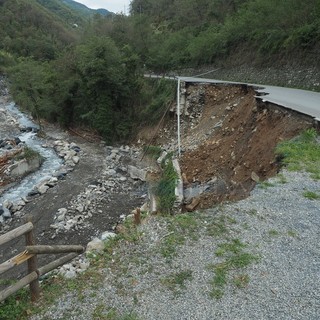 Uno dei tanti danni subìti dal Comune di Molini di Triora a inizio ottobre