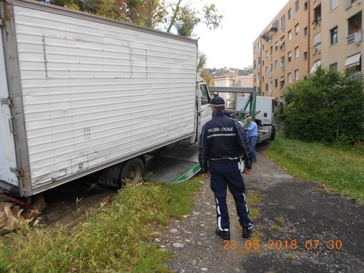 Sanremo: con la rimozione dell'ultimo mezzo ancora in zona, liberata totalmente area di via Lamarmora
