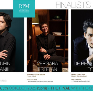 Tre giovani pianisti di 17, 21 e 26 anni si contendono la vittoria della sesta edizione RPM Sanremo