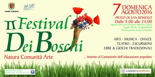 Sanremo: domenica torna il Festival dei Boschi, numerose le novità in programma quest'anno