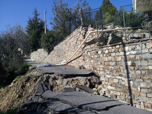 Imperia: frana di Montegrazie, primo lotto di lavori terminato. La riapertura della strada tra pochi giorni