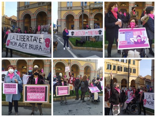 A Imperia il flash mob di 'Non una di meno': "L'8 marzo deve essere ogni giorno" (foto e video)