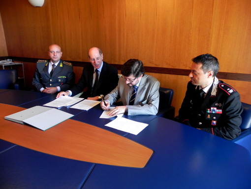 Provincia: Sicurezza, firmato protocollo d’intesa con le forze dell’ordine