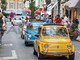 Una precedente sfilata delle 500 a Sanremo Una precedente sfilata delle 500 a Sanremo