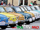 I fiori di Sanremo sulle Fiat 500 d'epoca della provincia di Imperia dirette al Meeting Internazionale di Garlenda