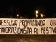 Festival di Sanremo, striscione di CasaPound: "No a propaganda pro-immigrazione" Festival di Sanremo, striscione di CasaPound: "No a propaganda pro-immigrazione"