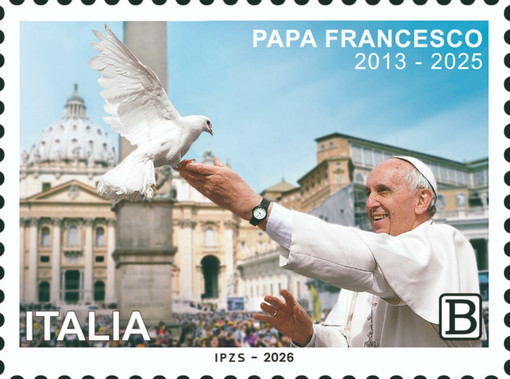 Emissione filatelica commemorativa dedicata a Papa Francesco.