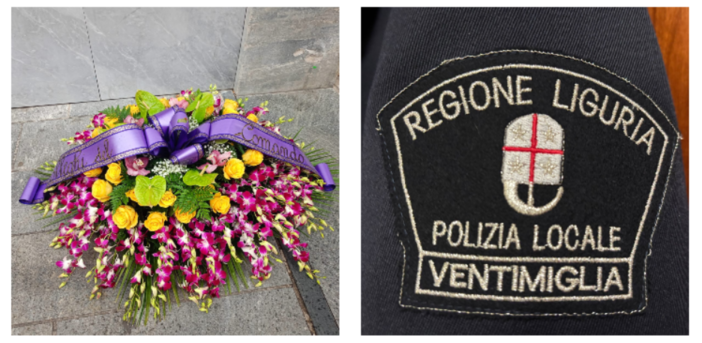 Ventimiglia, comunità riunita per dire addio all'ex agente della polizia locale Arcangelo Dario (Foto)
