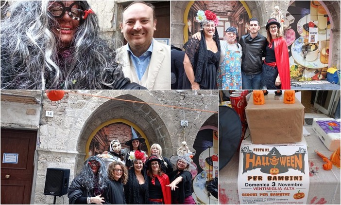 Musica, giochi e dolci: la "Festa di Halloween per bambini" anima Ventimiglia Alta (Foto)