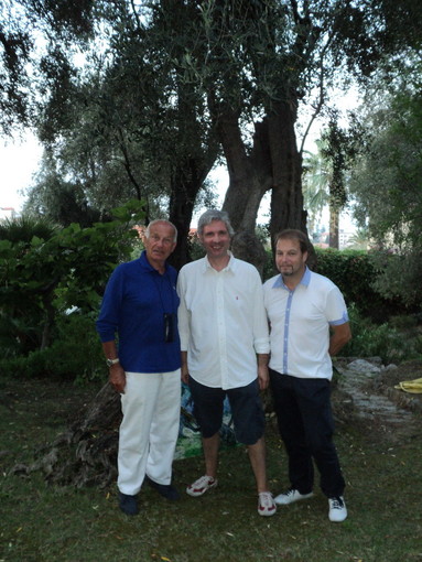 Bordighera: l'onorevole Fausto Bertinotti in visita oggi a Villa Mariani