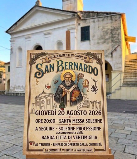 Ventimiglia, tornano i festeggiamenti in onore di San Bernardo Ventimiglia, tornano i festeggiamenti in onore di San Bernardo