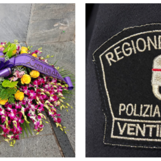 Ventimiglia, comunità riunita per dire addio all'ex agente della polizia locale Arcangelo Dario (Foto)