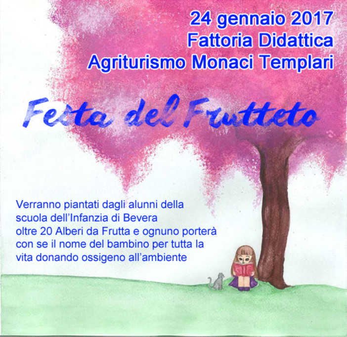 Domani, Festa del Frutteto alla Fattoria didattica Monaci Templari di Seborga con la scuola dell'Infanza di Bevera Domani, Festa del Frutteto alla Fattoria didattica Monaci Templari di Seborga con la scuola dell'Infanza di Bevera