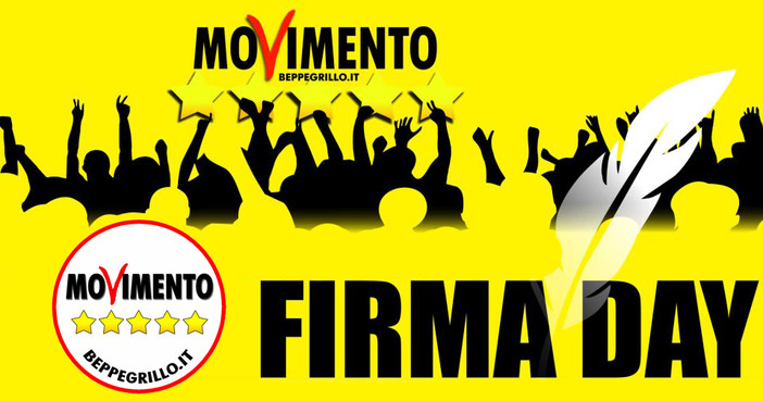 'Firma-day': il Movimento 5 Stelle di Ventimiglia raccoglie le firme in vista delle elezioni, domani al Book Cafè 'Firma-day': il Movimento 5 Stelle di Ventimiglia raccoglie le firme in vista delle elezioni, domani al Book Cafè