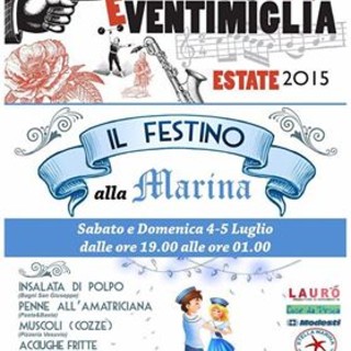 Ventimiglia: sabato e domenica musica e buon cibo sotto le stelle con il 'Festino alla Marina"