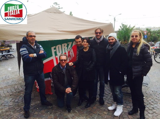 Sanremo: per l'iniziativa nazionale #notaxday, distribuiti volantini dai forzisti matuziani