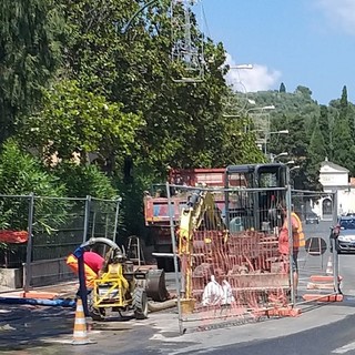 Diano Marina: quattro nuovi guasti all'acquedotto. Operai Amat al lavoro, al momento garantita l'erogazione idrica (foto)