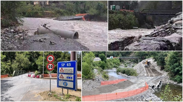 Torrente distrugge guado a Molini di Triora: Provincia al lavoro per ripristinare la viabilità (Foto e Video) Torrente distrugge guado a Molini di Triora: Provincia al lavoro per ripristinare la viabilità (Foto e Video)