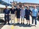 Il sindaco Mager ieri alla pulizia dei fondali del porto vecchio Il sindaco Mager ieri alla pulizia dei fondali del porto vecchio