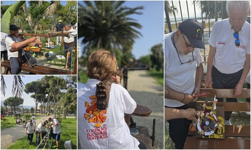 Tiro con la balestra antica, gara ai giardini pubblici di Ventimiglia (Foto) Tiro con la balestra antica, gara ai giardini pubblici di Ventimiglia (Foto)