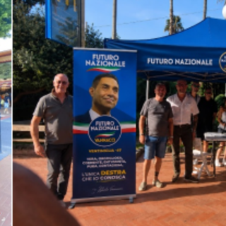 Tesseramenti e sostegno alla polizia, gazebo di Futuro Nazionale nel Ponente ligure: "Risposta straordinaria a Ventimiglia e Bordighera"