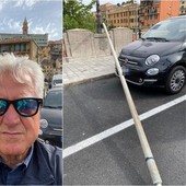 Ventimiglia, pali del filobus sul ponte Doria rimossi. Scullino: "A giugno avevo chiesto di smontarli perché pericolosi" (Foto)