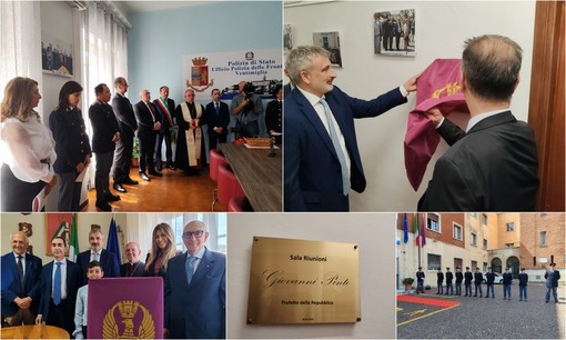 Ventimiglia, la polizia di frontiera intitola la sala riunioni alla memoria del prefetto Giovanni Pinto (Foto e video) Ventimiglia, la polizia di frontiera intitola la sala riunioni alla memoria del prefetto Giovanni Pinto (Foto e video)
