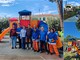 Un gesto di solidarietà per la comunità, pulizia generale dei giochi per bimbi nei parchi di Camporosso (Foto e video)
