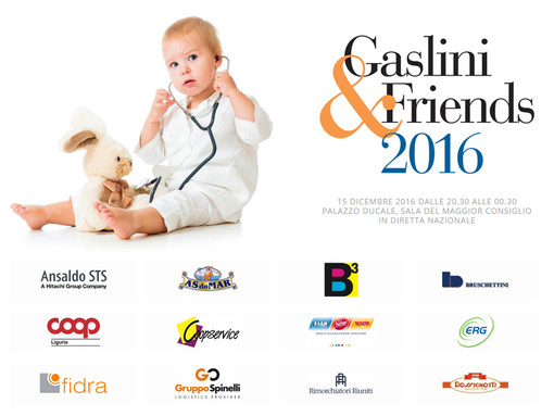 Genova: Gaslini &amp; Friends, il 15 dicembre serata benefica volta alla raccolta fondi per la pediatria